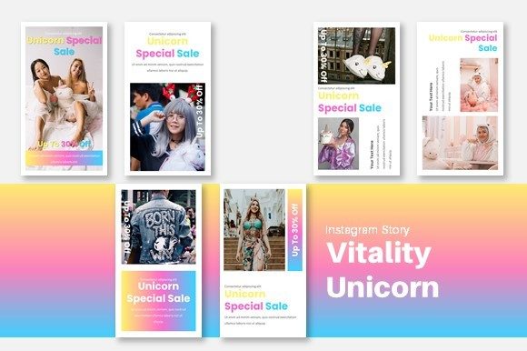 Download Template Instagram Vitality Unicorn - Vitality Collection