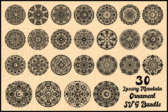 Download Luxury Mandala Ornament SVG Bundle - Premium Resources