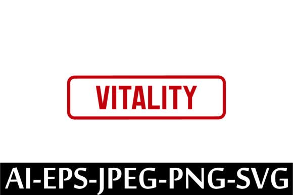 Download VITALITY Rubber Stamp Design Vector - Vitality Collection