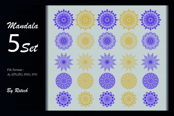 Download Mandala Ornamental Background Set - Mandala ornament Collection