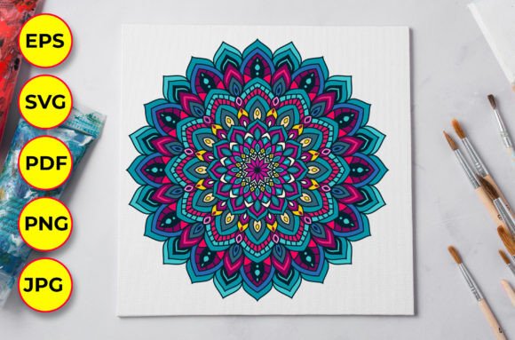 Download Colorful Mandala Clipart Design 06 - Mandala clipart Collection