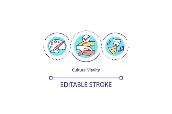 Download Cultural Vitality Concept Icon - Vitality Collection