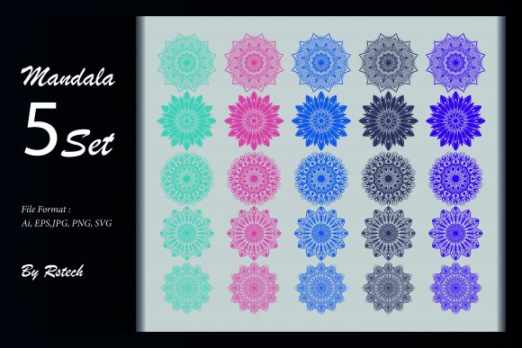 Download Mandala Ornamental Background Set - Mandala ornament Collection