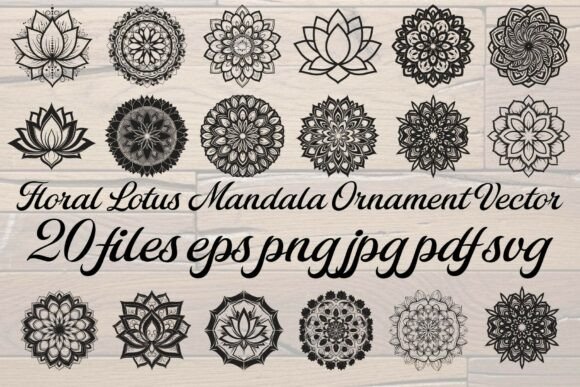 Download Floral Lotus Mandala Ornament Vector - Premium Resources