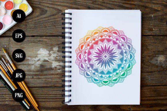 Download Gradient Mandala Circular Pattern - Circular pattern Collection