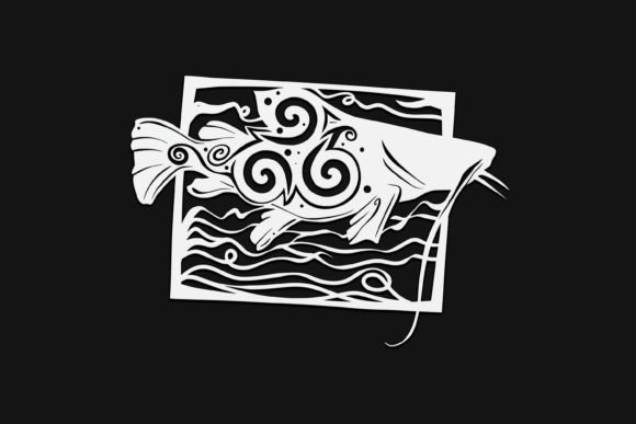 Download Catfish in Frame Mandala | Drawing #152 - Premium Resources
