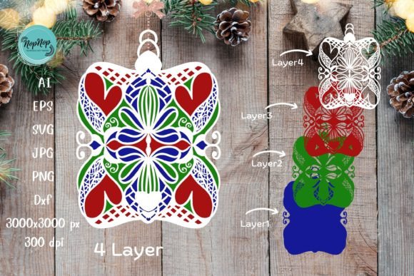 Download 3D Multi Layers Mandala Ornament - Mandala ornament Collection