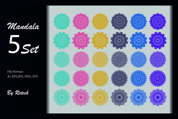 Download Mandala Ornamental Background Set - Mandala ornament Collection