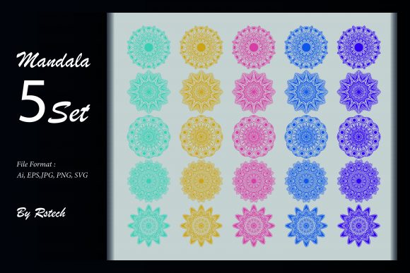Download Mandala Ornamental Background Set - Mandala ornament Collection