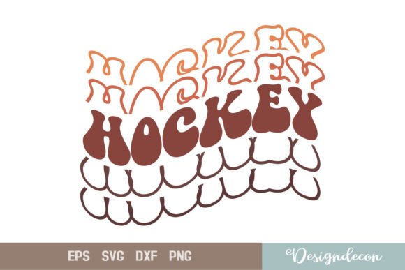 Download Hockey Repeat Text Retro Sublimation SVG - Retro Collection