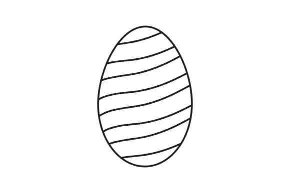 Download Easter Icon Egg Circular Pattern Outline - Circular pattern Collection
